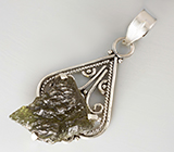 Кулон с молдавитом Серебро 925