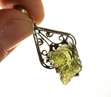 Кулон с молдавитом Серебро 925