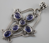 Кулон с танзанитами Серебро 925