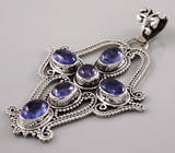 Кулон с танзанитами Серебро 925