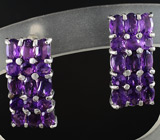 Комплект с уругвайскими аметистами Серебро 925