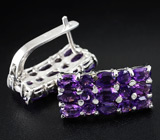 Комплект с уругвайскими аметистами Серебро 925