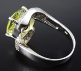Кольцо с лимонным цитрином эффектной огранки Серебро 925