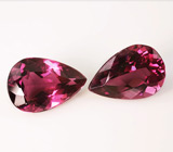 Пара турмалинов рубеллитов 3,91 карат 