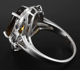 Кольцо с золотистым цитрином Серебро 925