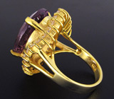 Крупное кольцо с аметистом Серебро 925