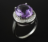 Превосходное кольцо с аметистом Серебро 925