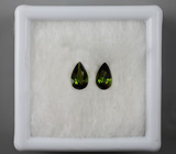 Пара верделитов турмалинов 0,52 карат 