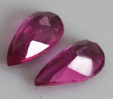 Пара рубеллитов турмалинов 0,56 карат 