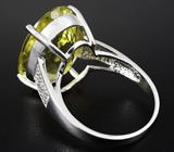 Кольцо с лимонным цитрином Серебро 925