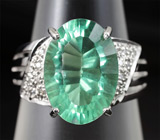 Замечательное кольцо с флюоритом Серебро 925