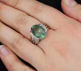 Замечательное кольцо с флюоритом Серебро 925