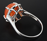 Элегантное кольцо с корнелианом Серебро 925