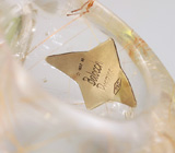 Кольцо от "Balocchi Preziosi" из рутилового кварца с перидотом и бриллиантами Золото