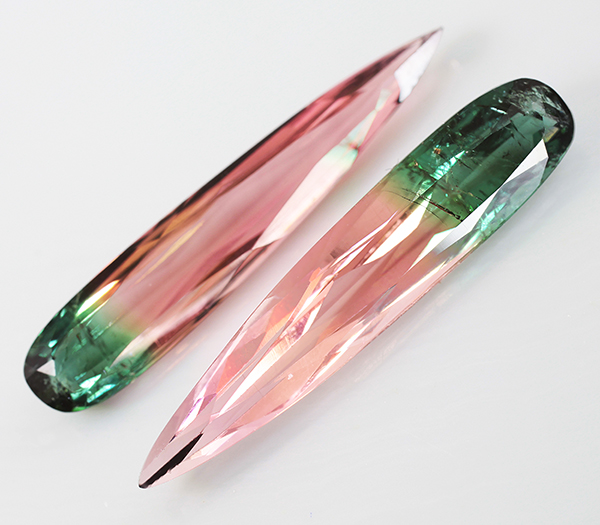 Пара арбузных турмалинов 5,75 карат