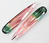 Пара арбузных турмалинов 5,75 карат 