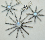 Комплект с лунным камнем Серебро 925