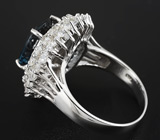 Кольцо с синим топазом Серебро 925