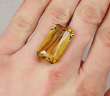 Крупный цитрин 34,43 карат 