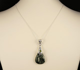 Кулон с серафинитом и перидотом Серебро 925