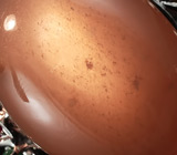 Крупное кольцо с лунным камнем, изумрудами и сапфирами Серебро 925