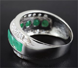Кольцо с изумрудами Серебро 925