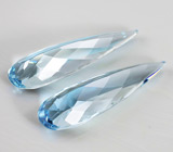 Пара аквамаринов 5,9 карат 