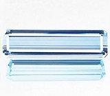 Кулон с аквамарином и бесцветными сапфирами Серебро 925