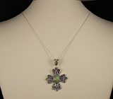 Кулон-крест с эфиопским опалом Серебро 925