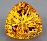 Золотистый цитрин авторской огранки "Glitter Fire" 8,1 карат 