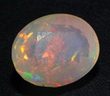 Кольцо c ограненным эфиопским опалом