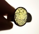 Кольцо с ограненным молдавитом Серебро 925