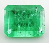 Кольцо с уральским изумрудом и бриллиантами