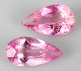 Пара розовых турмалинов 0,55 карат 