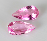 Пара пурпурно-розовых турмалинов 0,46 карат 
