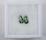 Пара сине-зеленых турмалинов 0,47 карат 