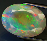 Крупный ограненный эфиопский опал 4,37 карат 