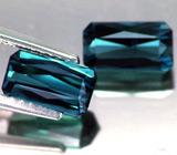 Пара индиголитов турмалинов 2,47 карат 