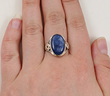 Кольцо с кианитом Серебро 925