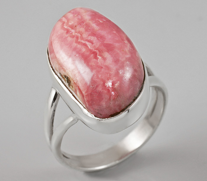 Кольцо с родохрозитом Серебро 925