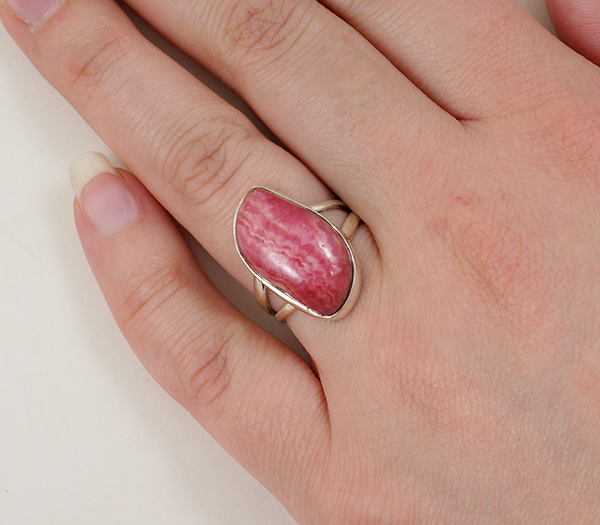 Кольцо с родохрозитом Серебро 925