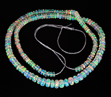 178 эфиопских опалов 37+ карат на нити 