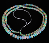 189 эфиопских опалов 35+ карат на нити 