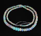 183 эфиопских опала 35+ карат на нити 