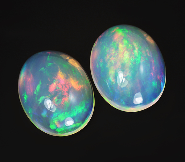 Пара эфиопских опалов 5,11 карат