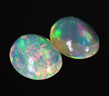 Пара эфиопских опалов 5,11 карат 