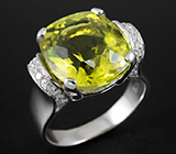 Кольцо с лимонным цитрином Серебро 925