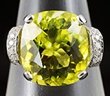 Кольцо с лимонным цитрином Серебро 925