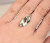 Зеленый аметист авторской огранки "Splendor Olive" 12,4 карат 