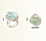 Специальный лот от мастерской! Необработанный зеленый аметист 23,15 карат + дизайн 